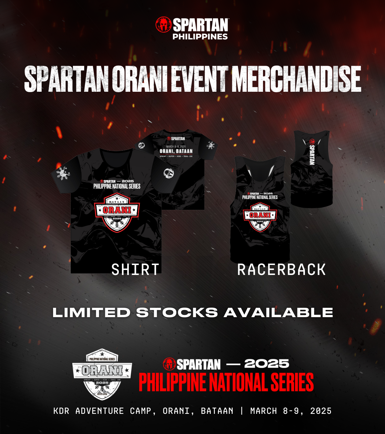 Spartan Orani Event Merchandise